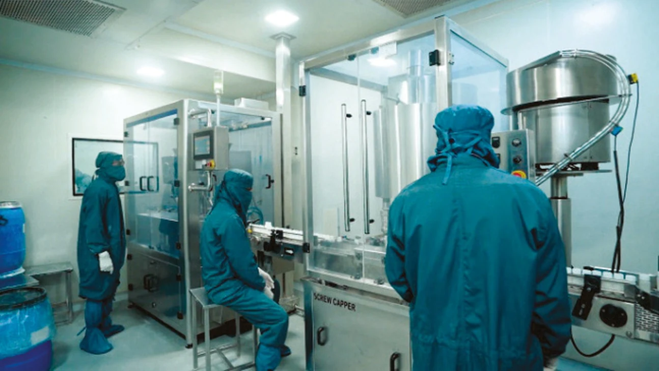 Ointment and cream filling line with stainless steel hopper and control panel